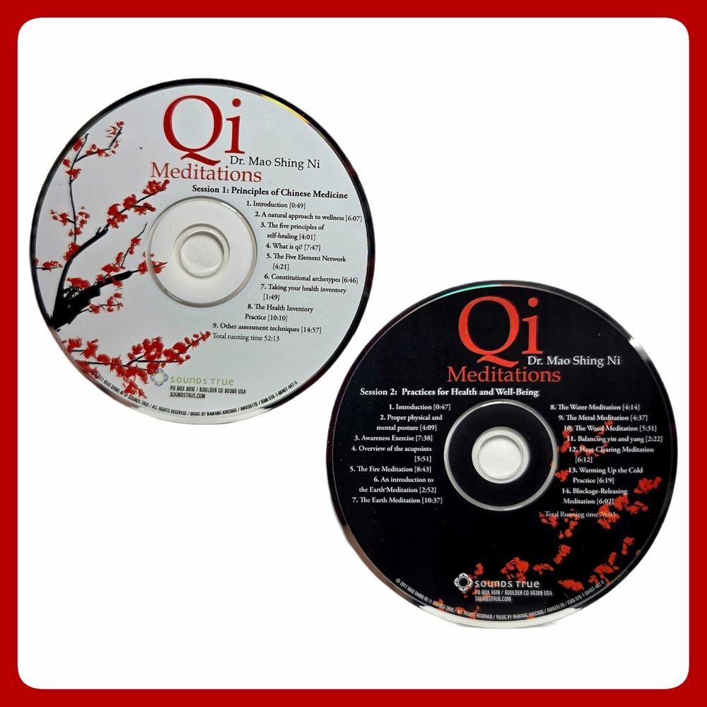 Dr. Mao Shing Ni Qi Meditations 2CD Set Wellness Audio Health Guide Excellent